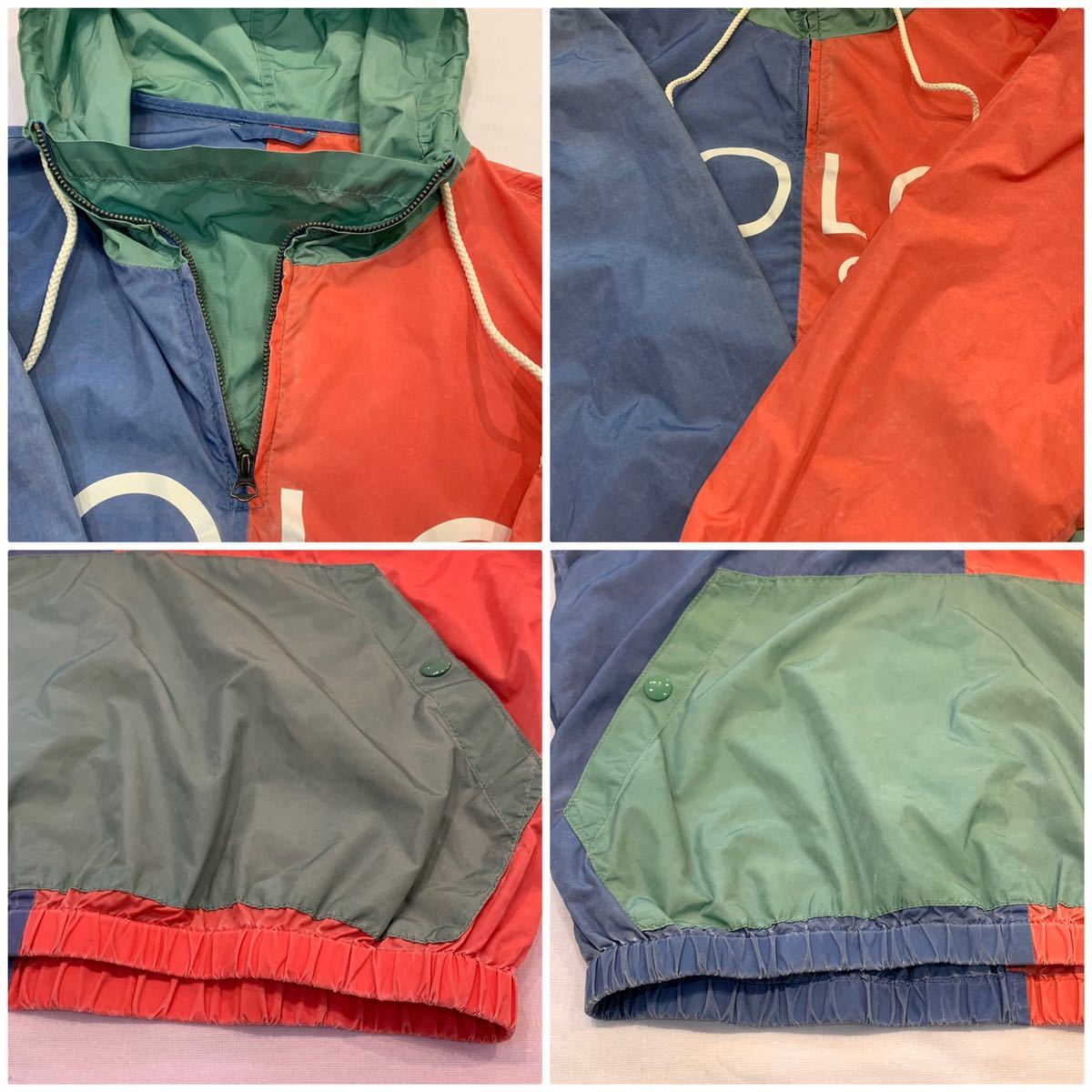 1992 POLO RALPH LAUREN NYLON ANORAK PULL OVER PARKA ポロ 1992 POLO RALPH LAUREN NYLON ANORAK PULL OVER PARKA ポロ
