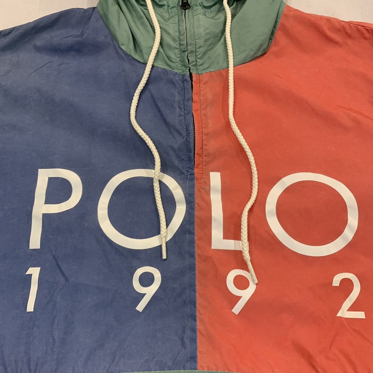 1992 POLO RALPH LAUREN NYLON ANORAK PULL OVER PARKA ポロ 1992 POLO RALPH LAUREN NYLON ANORAK PULL OVER PARKA ポロ