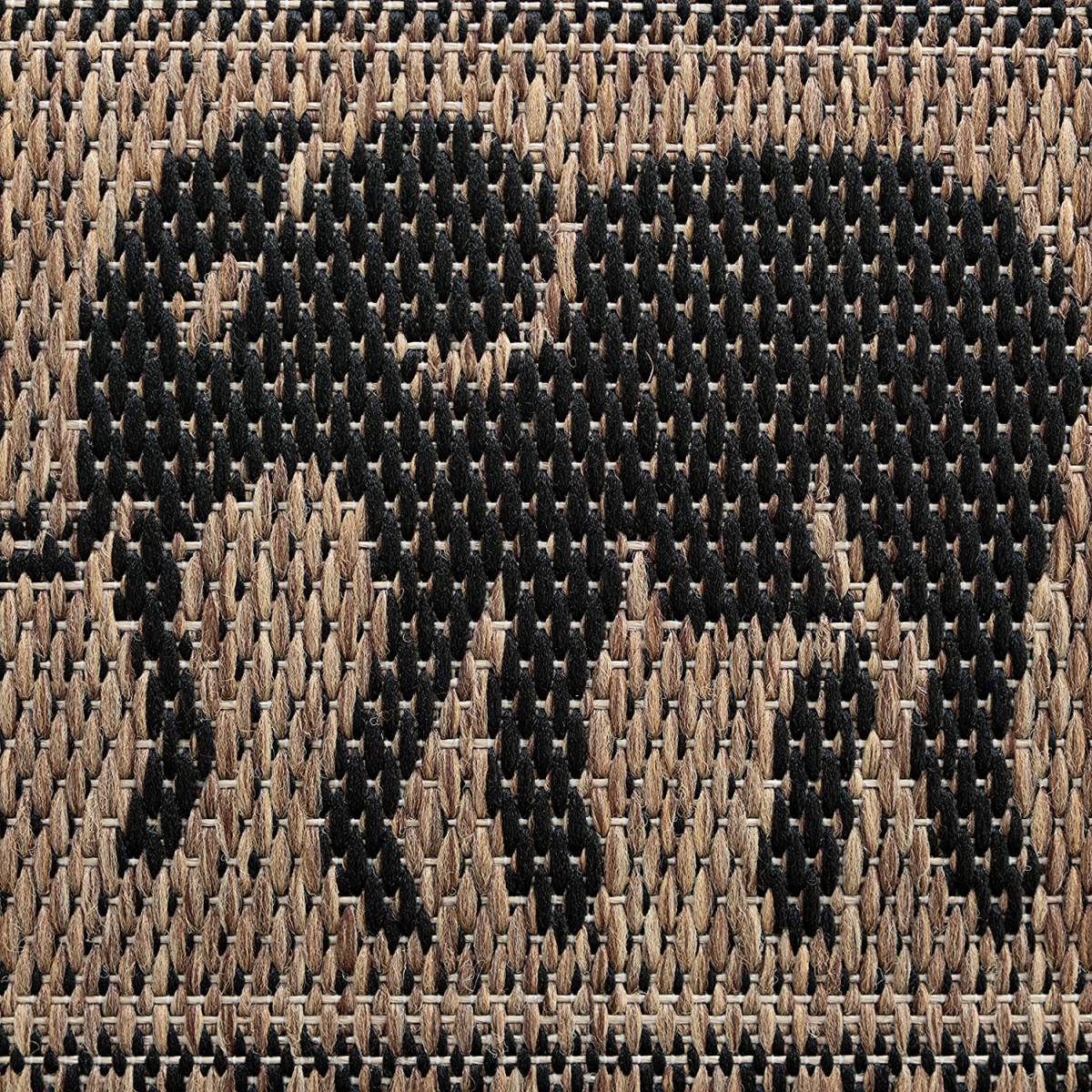 送料込み] アジアン ラグ マット160×230 3畳 ブラウン 平織り ベルギー
