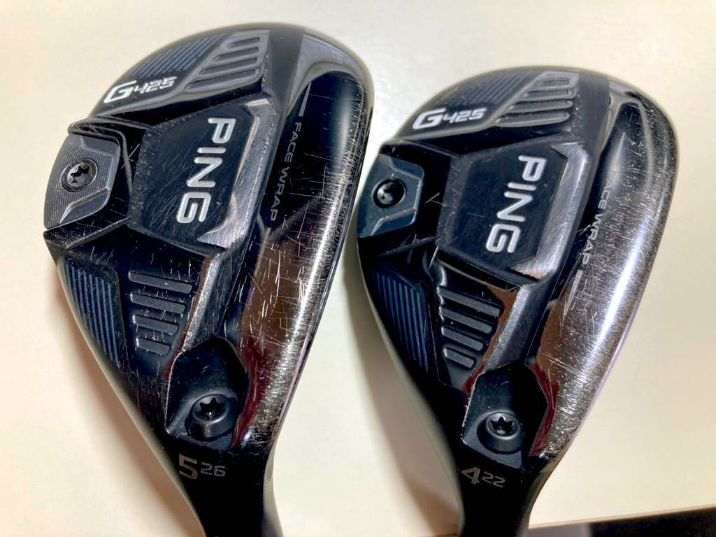 PING G425 4UTと5UTの2本セット PING TOUR 173-85 FLEX R ヘッドカバー