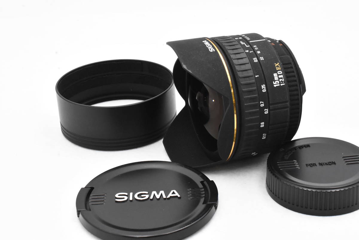 Sigma シグマ EX 15mm F/2.8 D Fisheye 魚眼レンズ ニコンマウント for Nikon (t2643)_画像1