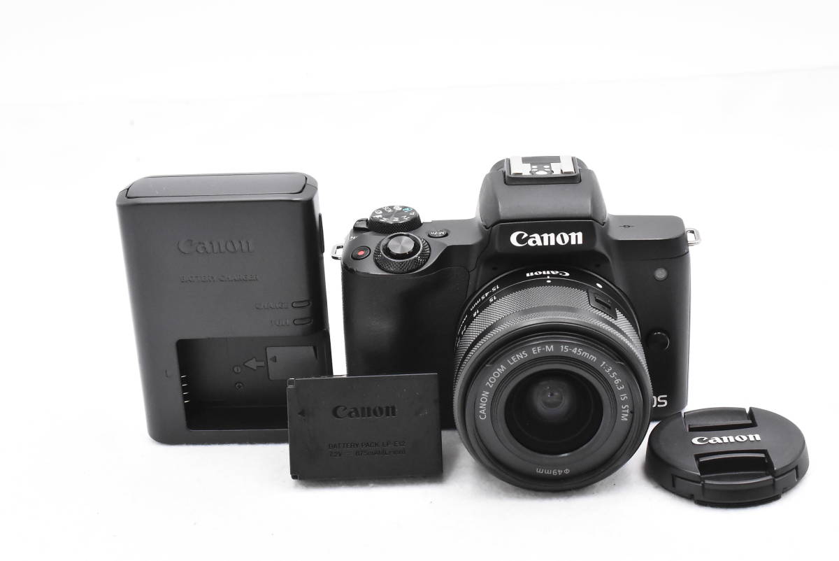Canon キヤノン EOS Kiss M デジタルカメラ ボディ + EF-M 15-45mm F3 ...
