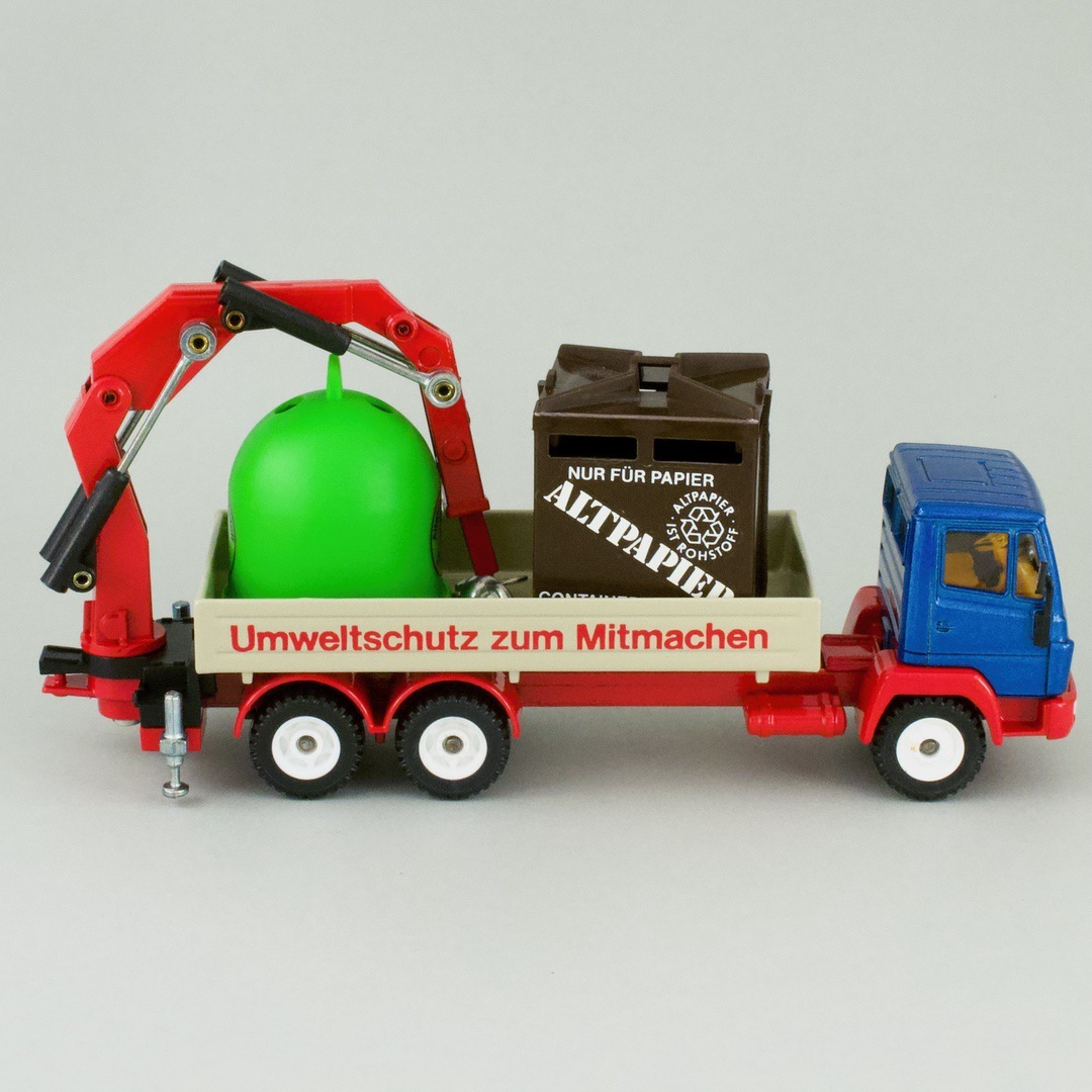 ドイツ ジク（siku） リサイクル品回収トラック 2920 Recycling Transporter 1/55