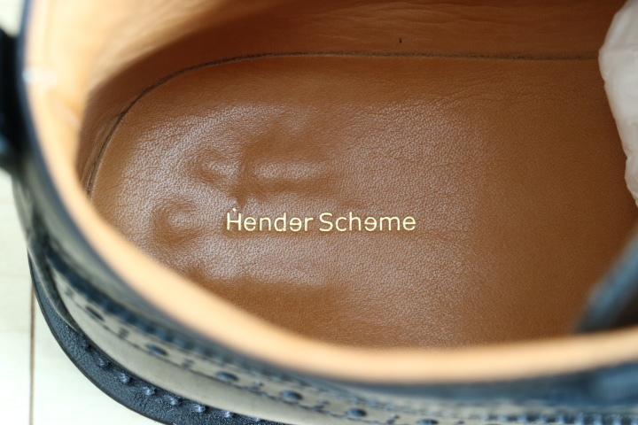Hender Scheme 冗談一 エンダースキーマ スキマ JORDAN ジョーダン レザー シューズ スニーカー ブラック ブーツ_画像5