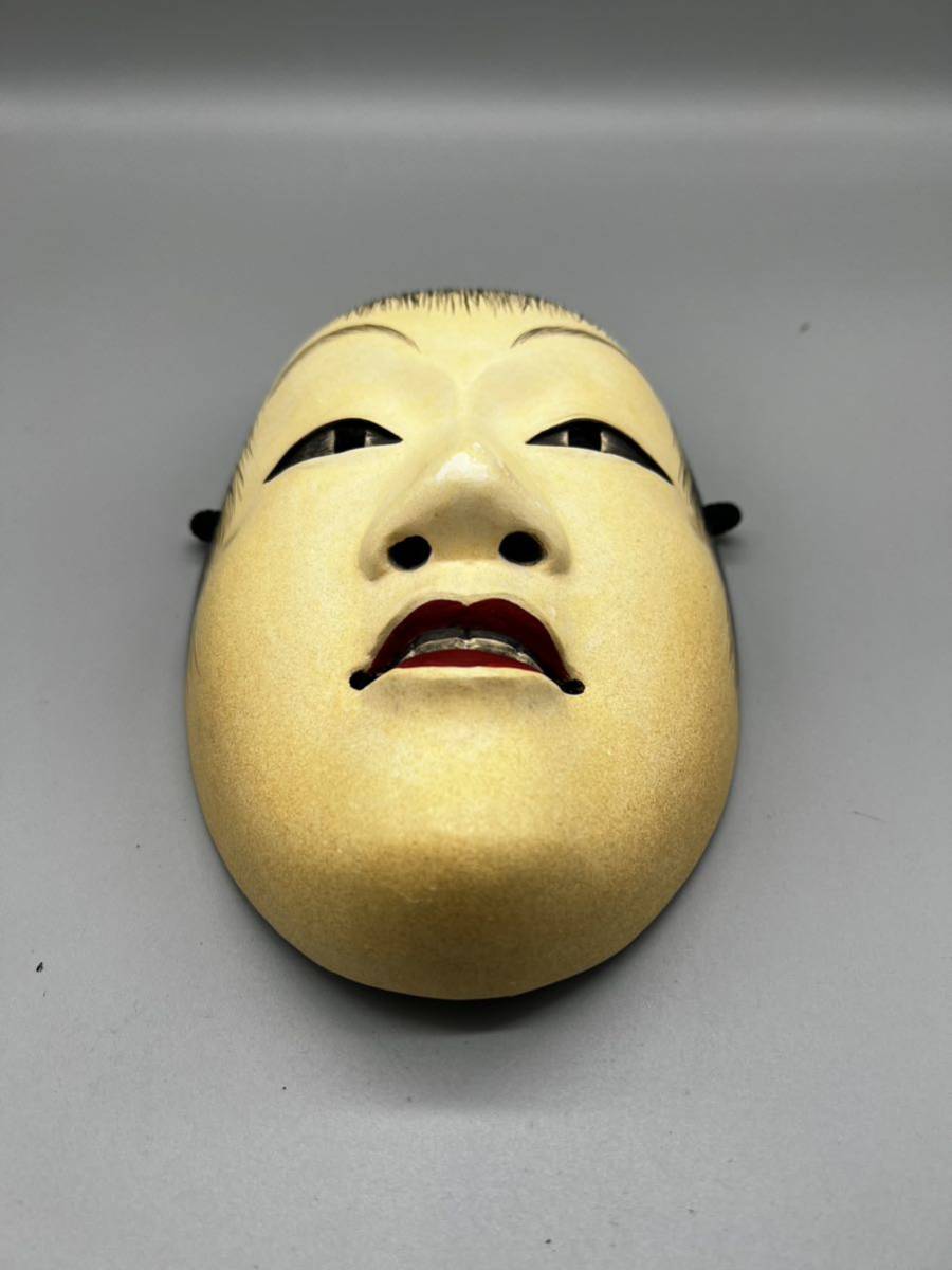 能面 小面 Yahoo!オークション - 時代木彫面 木彫 彩色 能面「能 小面」縦