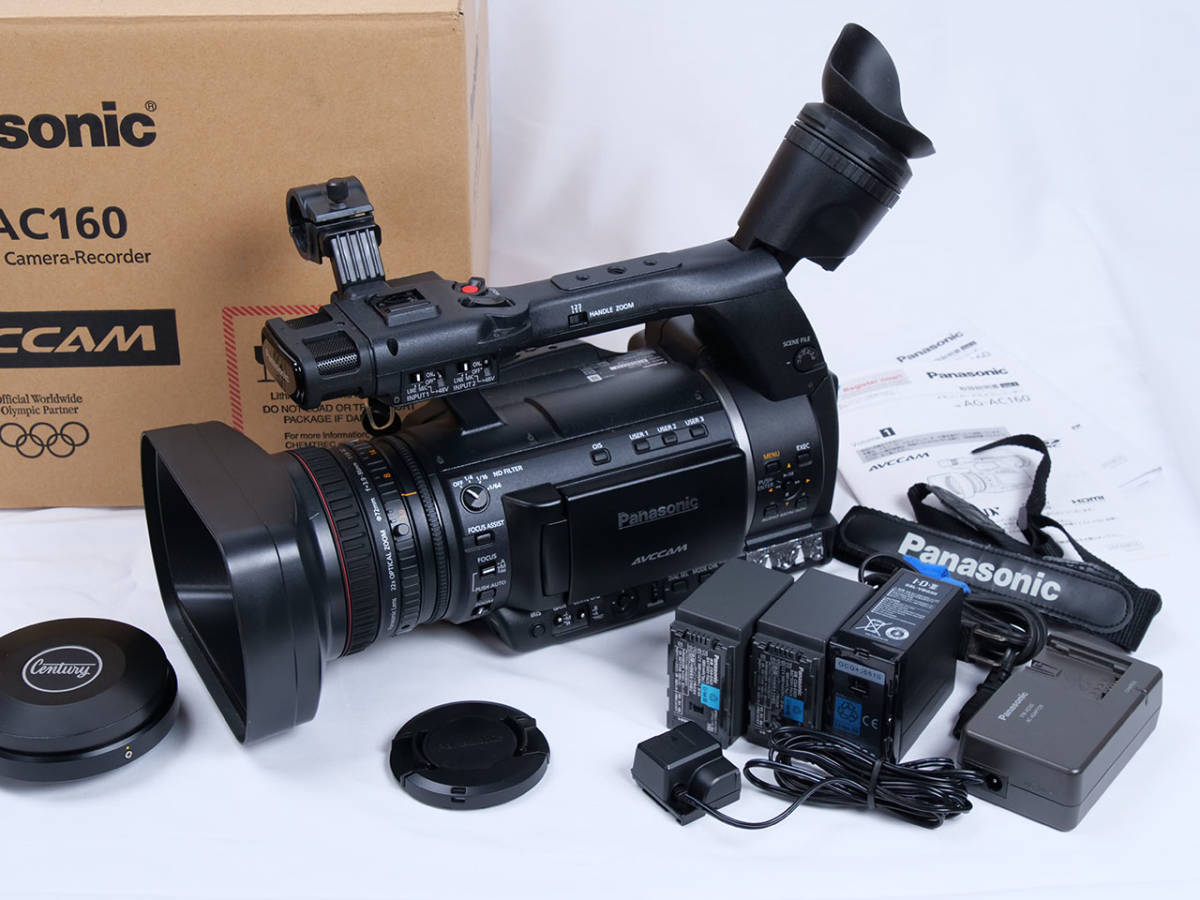 業務用ビデオカメラ Panasonic AG-AC160 付属品充実