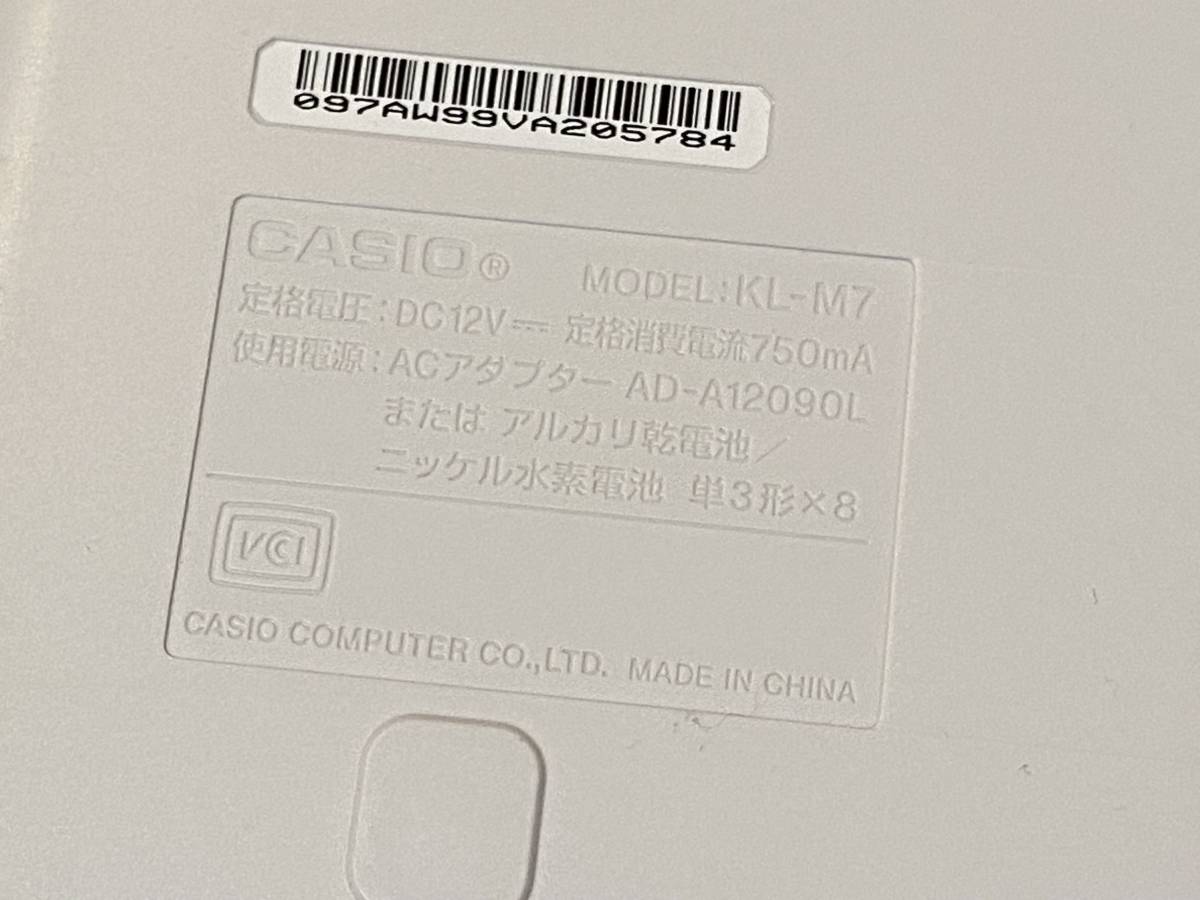 CASIO ラベルライター ネームランド KL-M７ ACアダプタ付き ジャンク