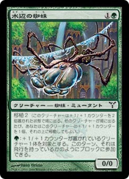 MTG ■緑/日本語版■ 《水辺の蜘蛛/Aquastrand Spider》ディセンション DIS_画像1