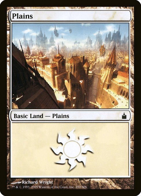 MTG ■土地/英語版■ 《平地/Plains》★FOIL★ ラヴニカ：ギルドの都 RAV_画像1