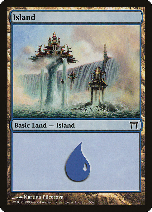 MTG ■土地/英語版■ 《島/Island》神河物語 CHK_画像1