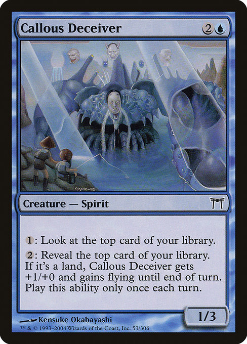 MTG ■青/英語版■ 《無神経な詐欺師/Callous Deceiver》★FOIL★ 神河物語 CHK_画像1