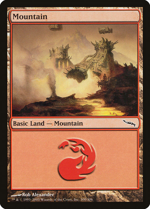 MTG ■土地/英語版■ 《山/Mountain》ミラディン MRD_画像1