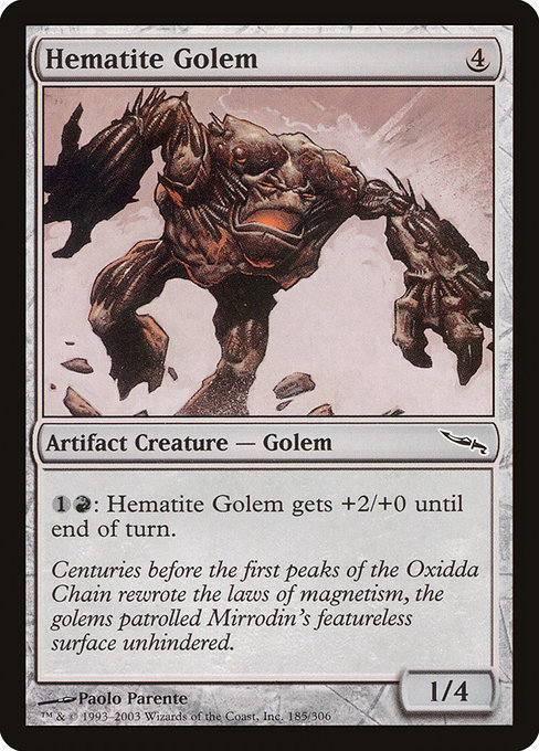 MTG ■無/英語版■ 《ヘマタイトのゴーレム/Hematite Golem》ミラディン MRD_画像1