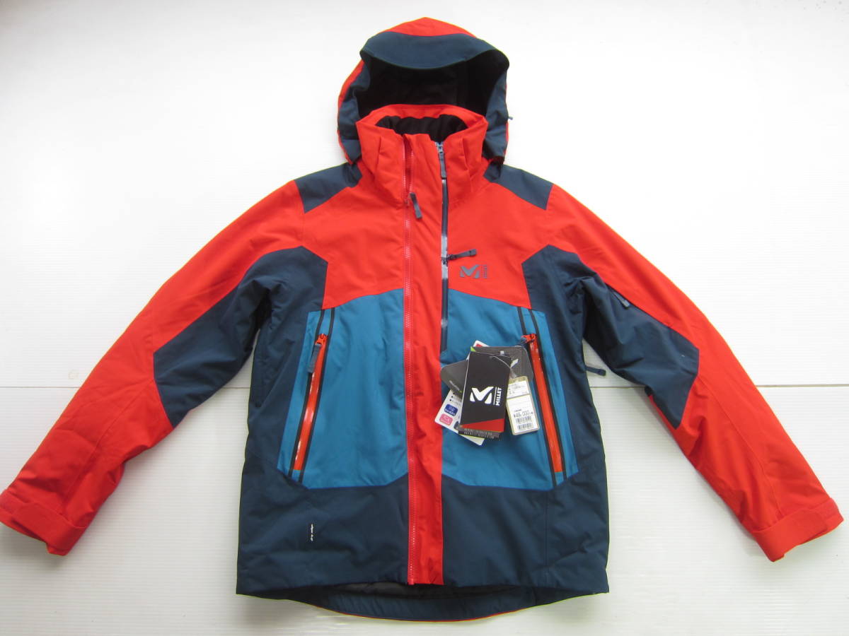 新品◇MILLETミレー スキー ウェア パーカー 日本M レッド定価¥53900