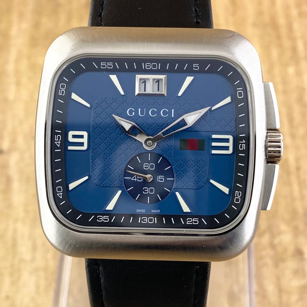 リターンで 【1円〜】GUCCI グッチ 腕時計 メンズ クーペ 131.3 ビッグ