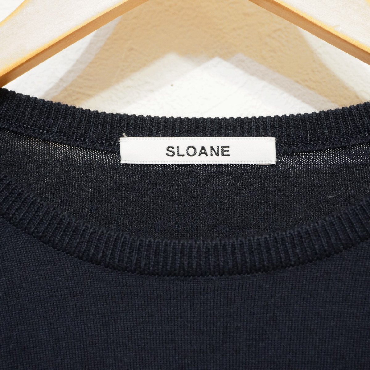 ☆ SLOANE / コットンテンジク クルーネックTシャツ 黒 サイズ3 