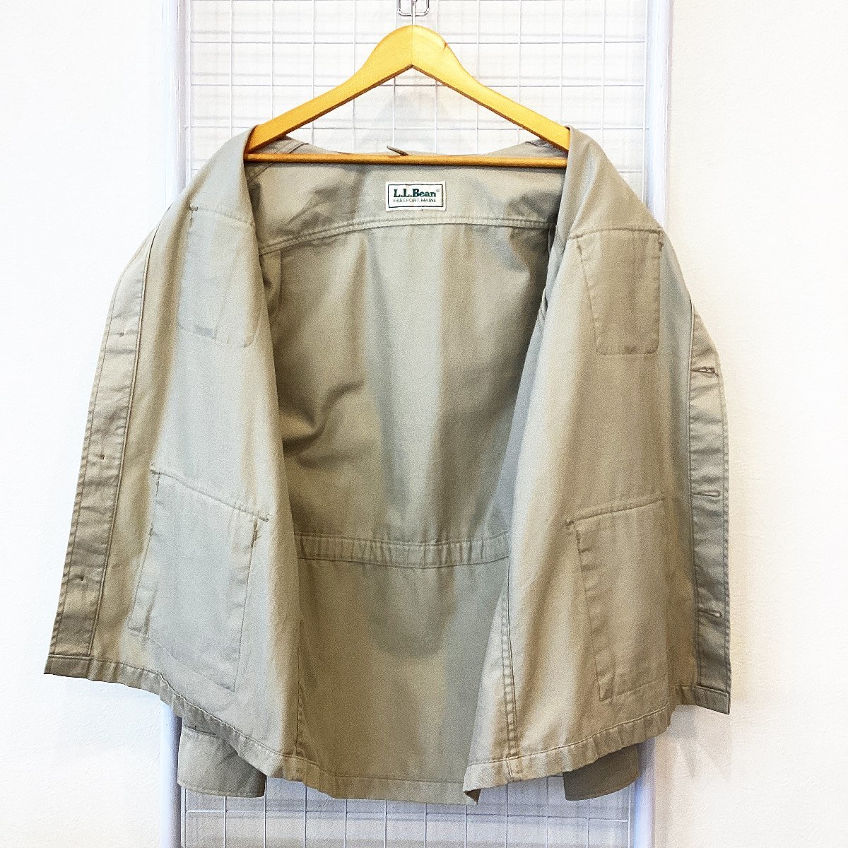 卸し売り購入 サファリジャケット LLビーン L.L.Bean 80's ベージュ
