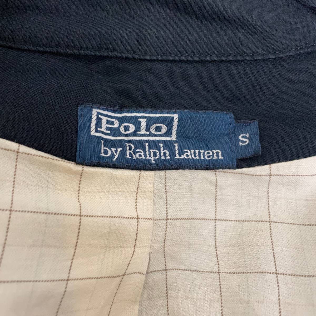 POLO RALPH LAUREN ポロラルフローレン ハンティングジャケット ブルゾン 90s メンズ ネイビー_画像4
