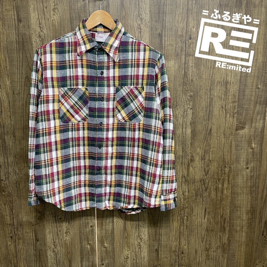 お待たせ! 長袖シャツ ビッグマック JCPenney BIGMAC フランネル 70s