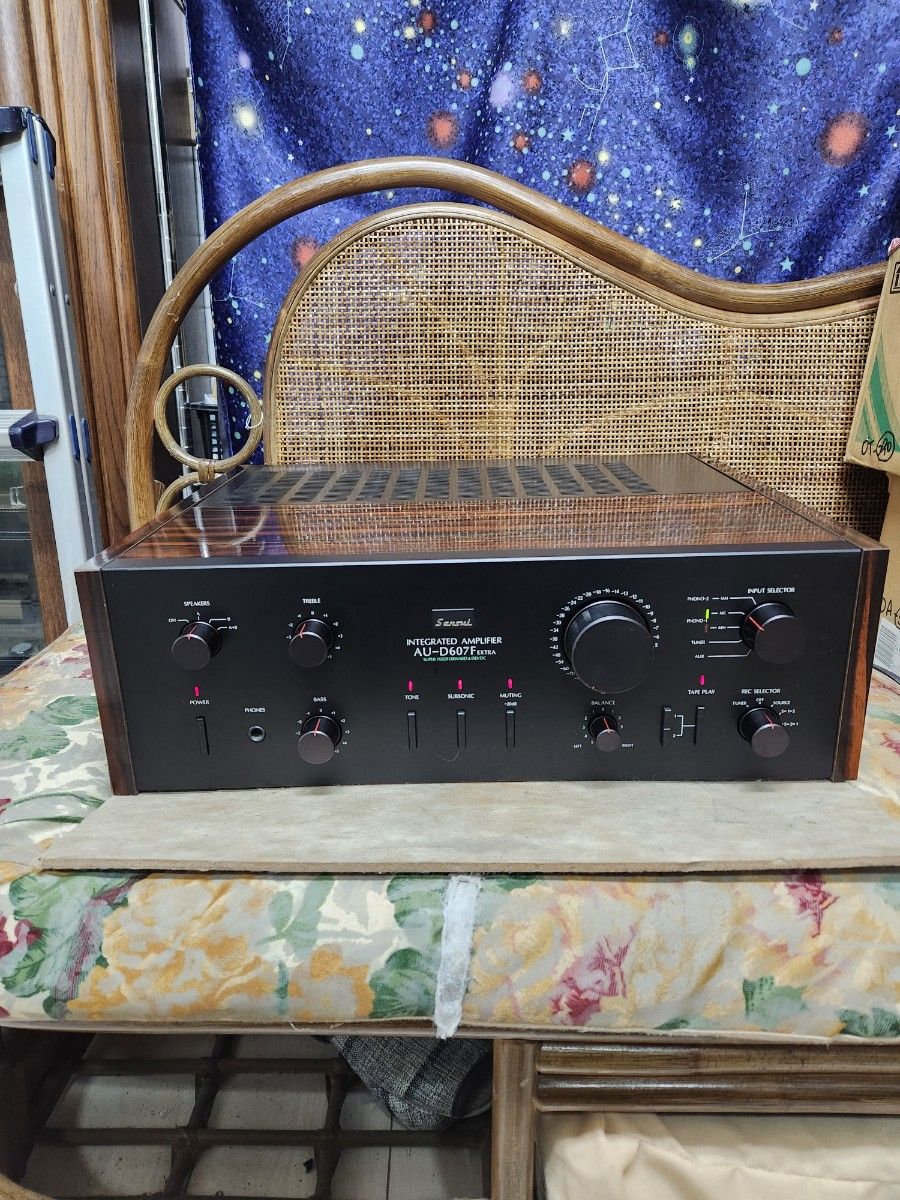 フルレストア整備済!完動超美品!山水プリメインアンプAU-D607F EXTRA