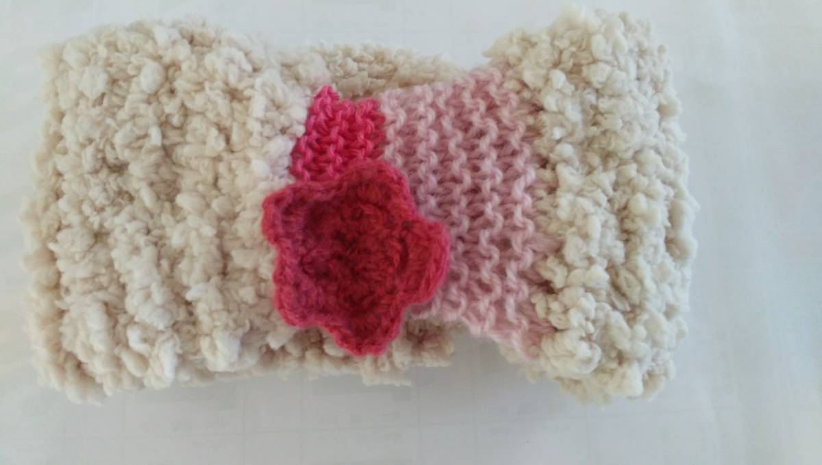  hand made * snood * Kids * flower attaching * lovely 