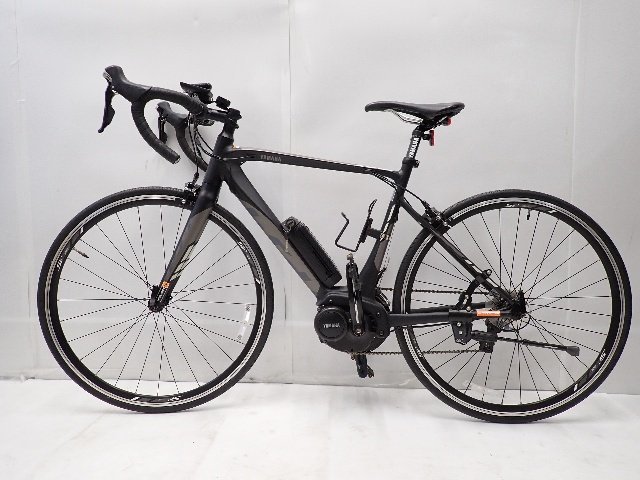 YAMAHA electric assist type road bike YPJ-R PW70RM black × gray 2.4Ah Yamaha battery 2 pcs / with charger .∩ 6921B-1