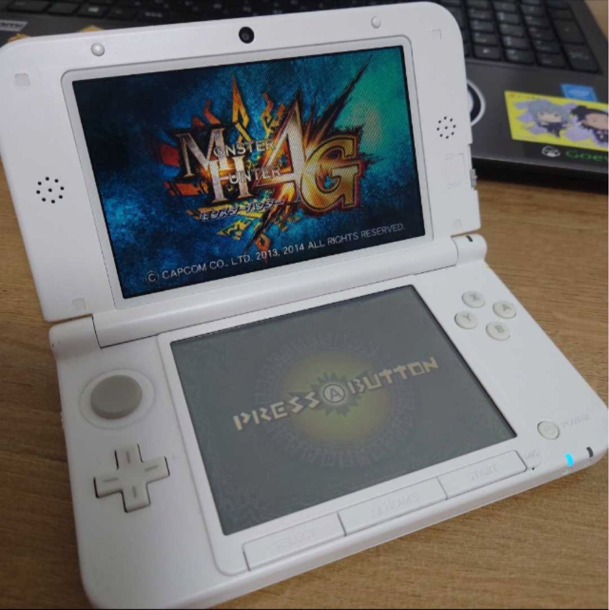 Nintendo SPR-001 3DS LL 本体 モンスターハンター4 スペシャルパック アイルーホワイト