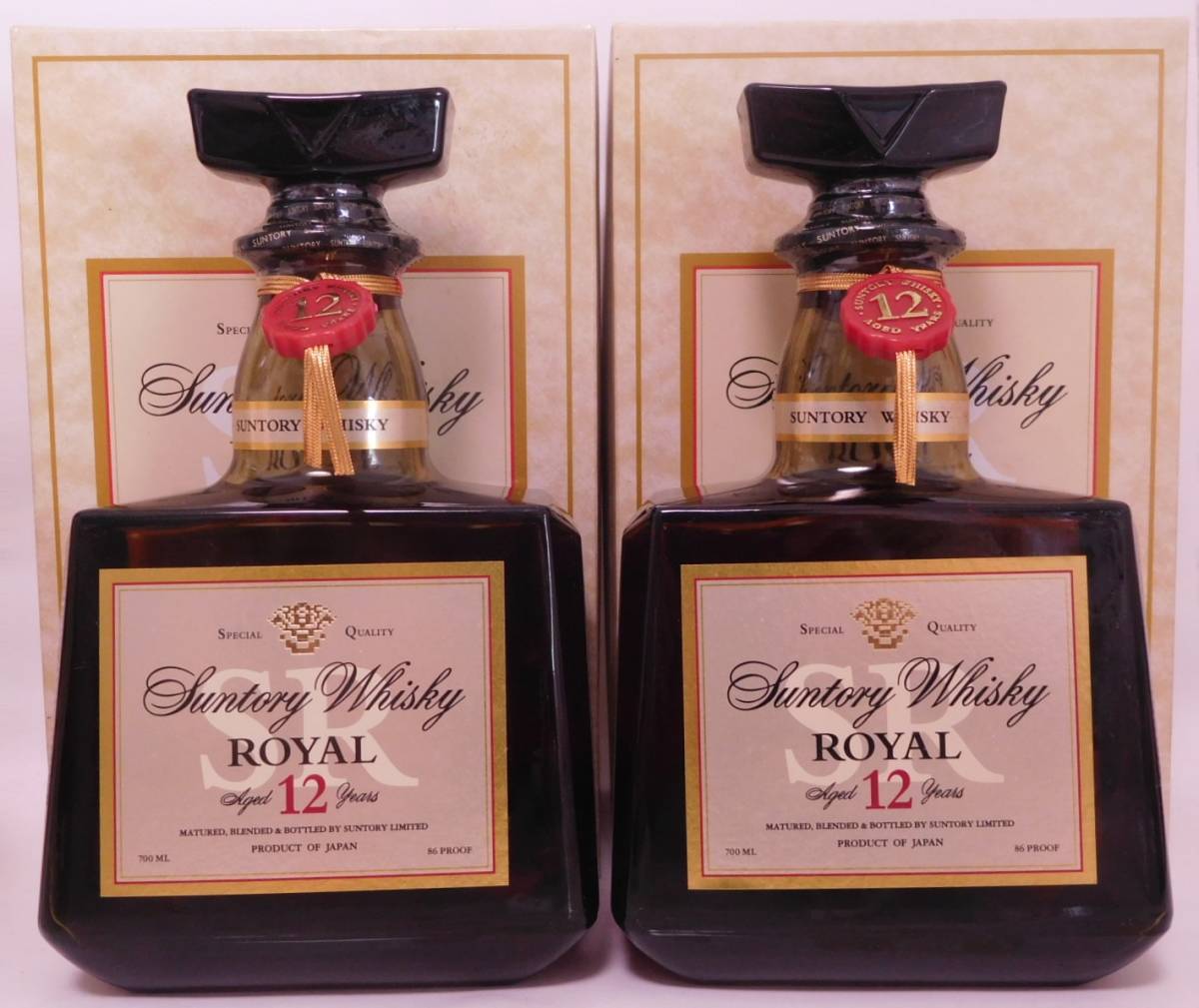 ★古酒☆ サントリー ローヤル SR 12年 白ラベル 700ml 43% 2本セット ☆送料無料☆ SUNTORY WHISKY ROYAL Yamazaki malt ★