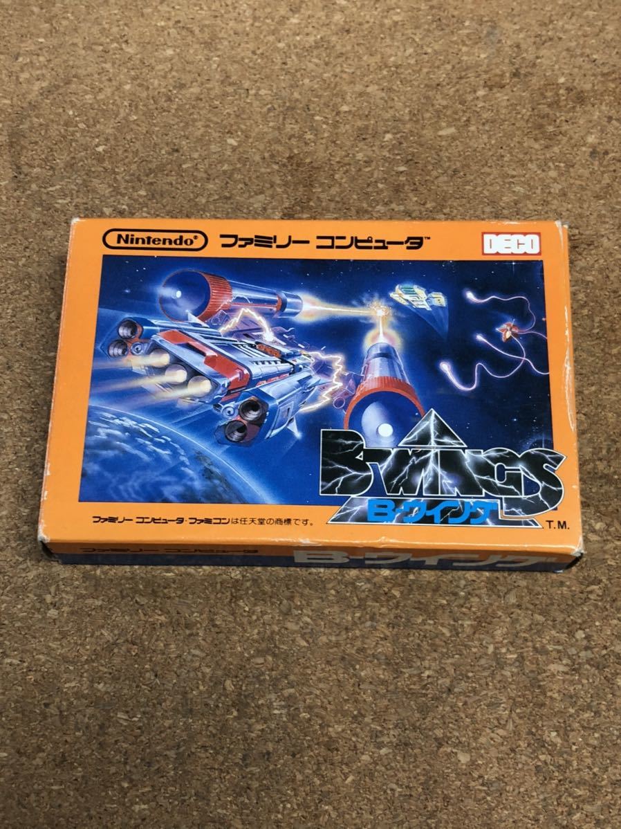 送料無料♪ 美品♪ 箱説付き♪ B-WING Bウイング ファミコンソフト 動作品　同梱可能　FC　ファミリーコンピュータ