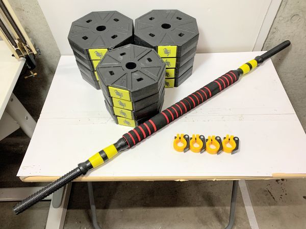 引き取り限定 0112-1 AOKEOU ダンベル セット プレート 計30kg 2.75kg