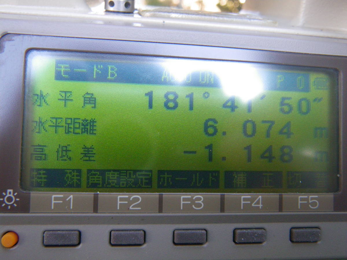 ENTAX ペンタックス トータルステーション PCS-110 校正品です 整準後測角(水平.垂直)測距(水平.斜.垂直)確認 スレ.傷等少なくキレイな方