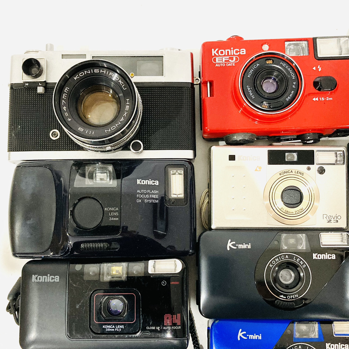 【R292】20個セット KONICA BIGMINI A4 K NEO C35 EF3 EFP EF EFJ mini コニカ フィルムカメラ コンパクトカメラ 大量 まとめ売りの画像2