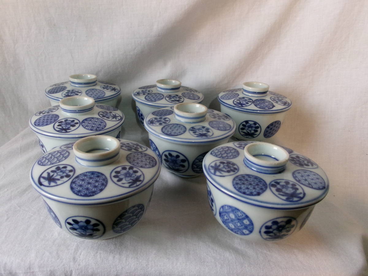 格安 ヤフオク! - 渋草焼 芳国 七宝染付 蓋茶碗 10客 芳国舎 proaves.org
