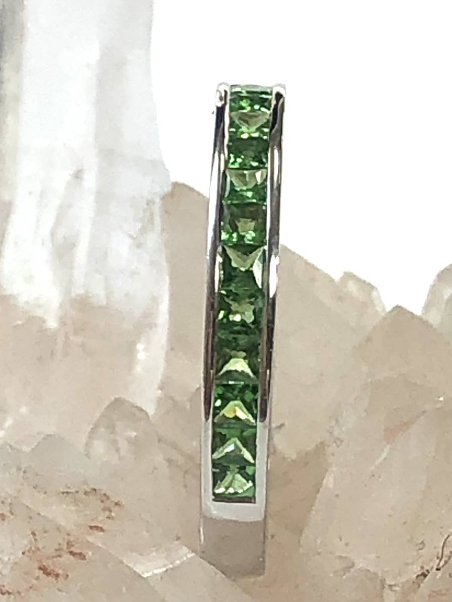 グリーンガーネット0.91ct K18WGリング | www.geosinteticos.com