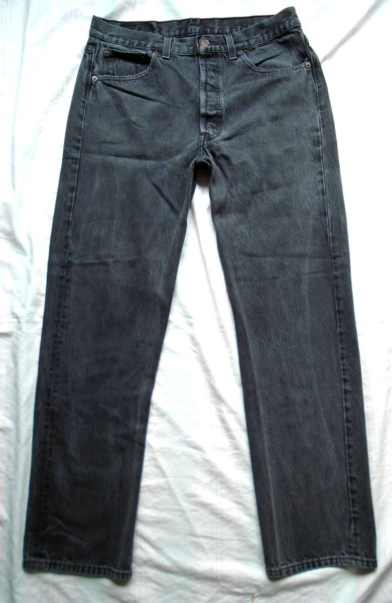 大人気新品 501 Levi's 90年代 希少 サルファーブラック・後染め黒 L