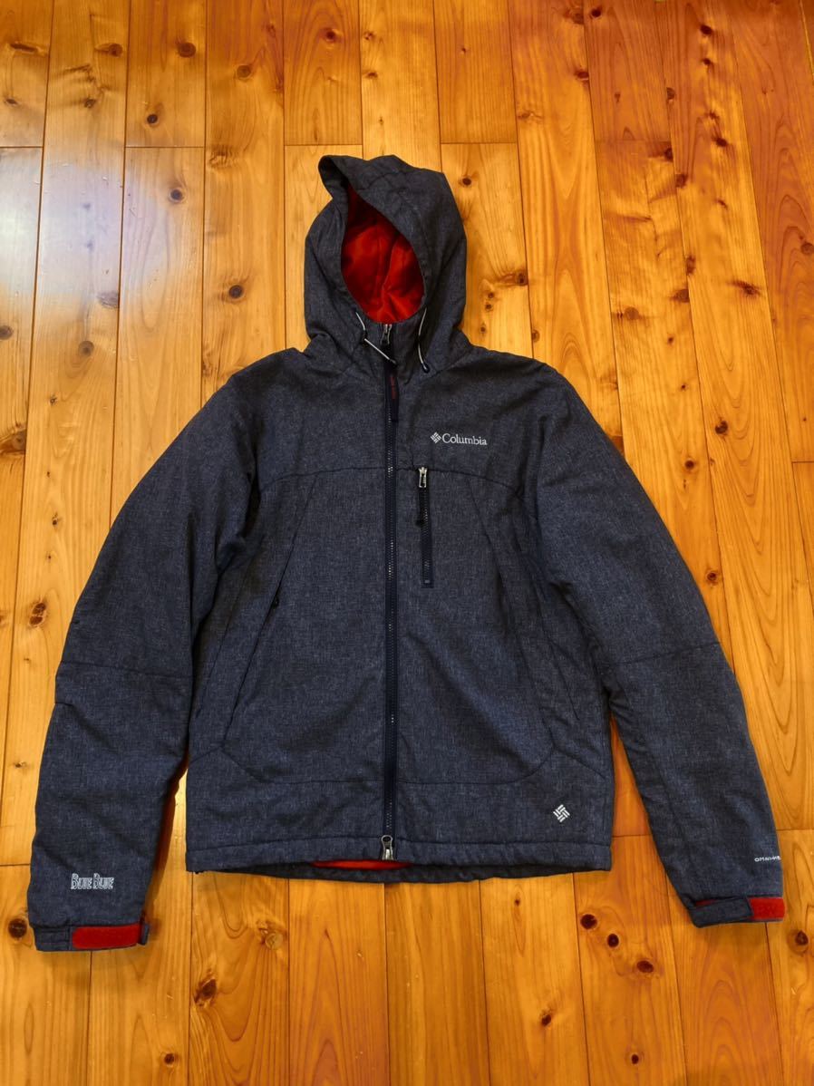 【BLUE BLUE×Columbia／CLIFFHANGER DT HOODIE 別注 コラボ 美品 M クリフハンガー ブルーブルー コロンビア デニム HRM 聖林公司】_画像1