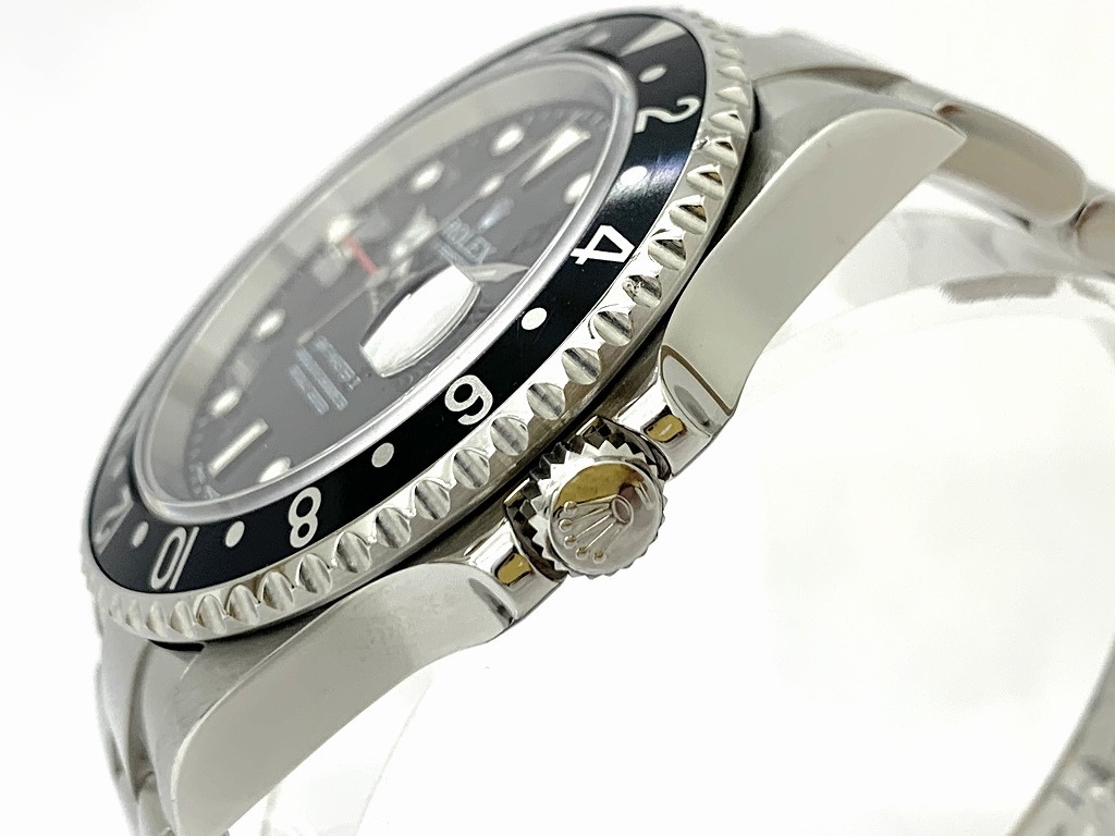 【OH済み】ROLEX ロレックス GMTマスターII 16710 D刻印（2005年製） ブラック クロノメーター 自動巻き SS 腕時計 メンズ_画像4