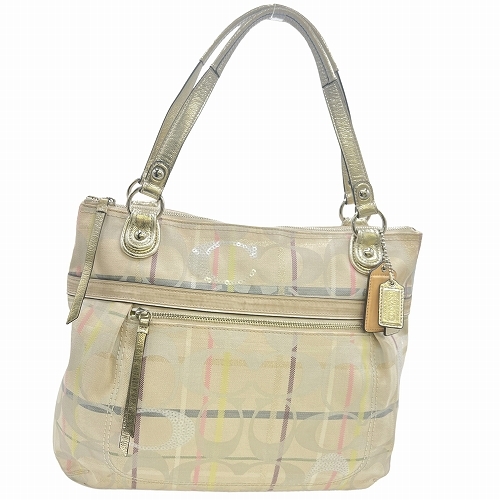 残りわずか】 ポピー POPPY 19867 コーチ COACH シグネチャー 【中古