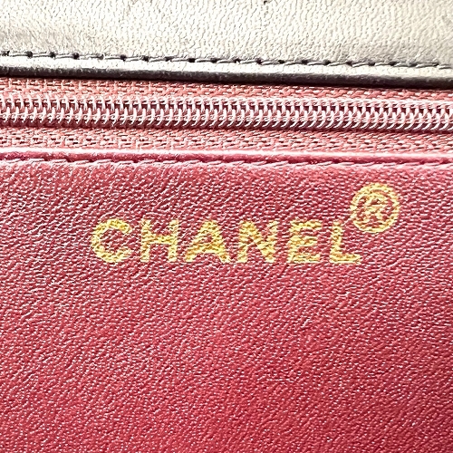 CHANEL シャネル A03568 マトラッセ チェーンショルダーバッグ ラムスキン ゴールド金具 黒【中古】_画像8