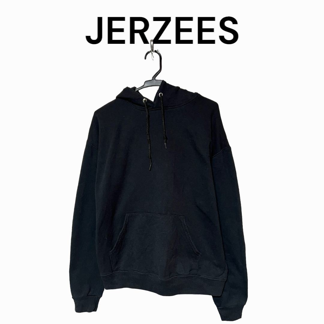 無地 ジャージーズ JERZEES パーカー ブラック 古着 定番 使い勝手 ...