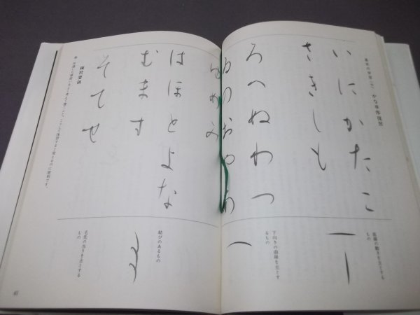 ●「書道　かな」初歩より創作　伊藤鳳雲　日本放送出版会　昭和59年41刷　かなの誕生他_画像4