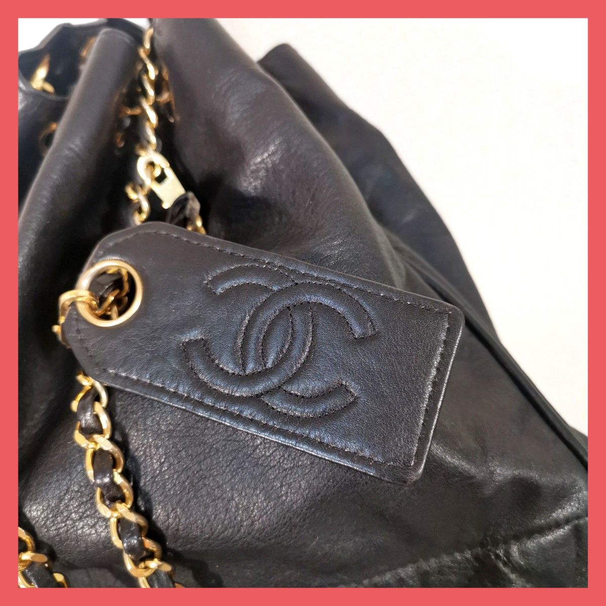 レア品】シャネルCHANEL チェーンショルダーバッグ 肩掛けトートバッグ