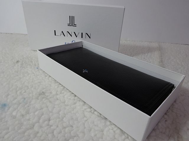 【新品/本物】LANVIN en Bleu（ランバンオンブルー）ラウンドファスナー長財布/黒 ￥19,800-☆★☆