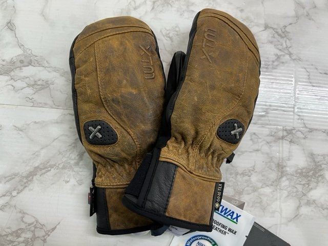 1★未使用品！ XTM スキーグローブ GORE-TEX ブラウン サイズS ゴートスキン 山羊革 手袋 全国送料510円 [札幌・店頭引き取り可]★2044