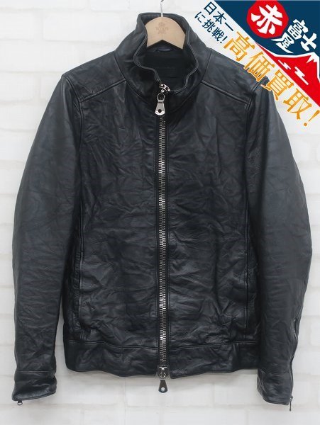 3J1123/junhashimoto BIG ZIP INNER RIDERS 1060000002 ジュンハシモト レザーライダース