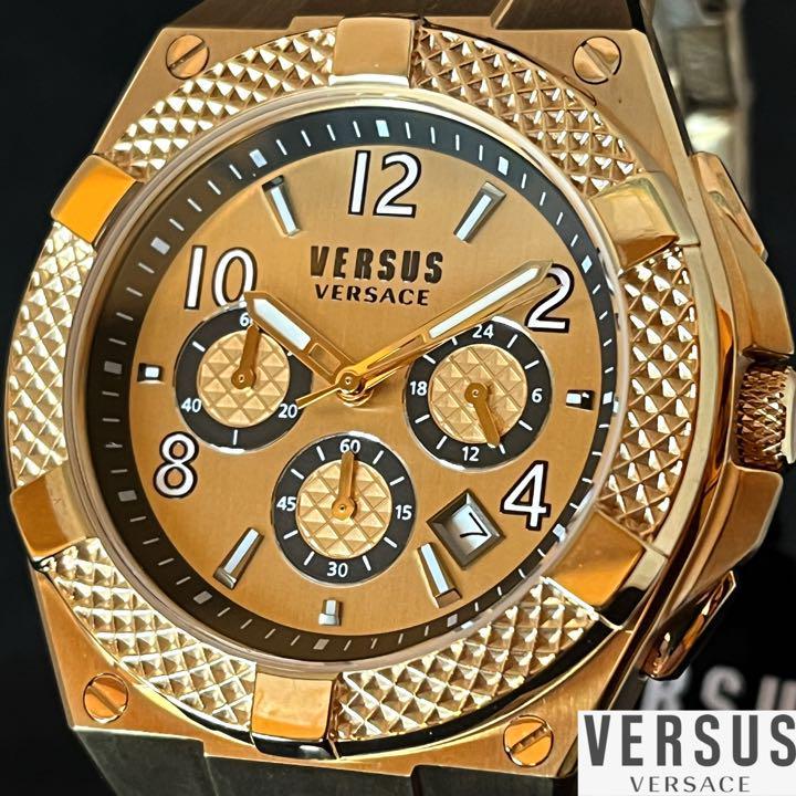 ☆ゴールド色☆Versus Versace/ベルサス ベルサーチ/メンズ腕時計