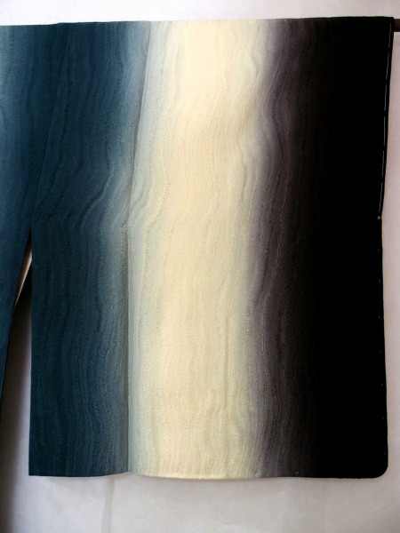 新品しつけ糸 長丈長裄 道中着 丈121cm裄71cm 薄クリーム~墨色~錆