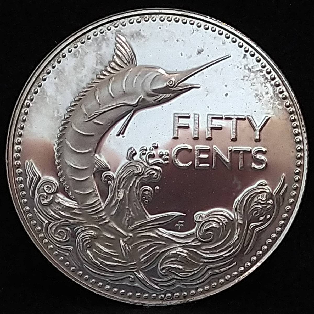 バハマ銀貨 １９７４年 ５０セント / １０ｇの画像6