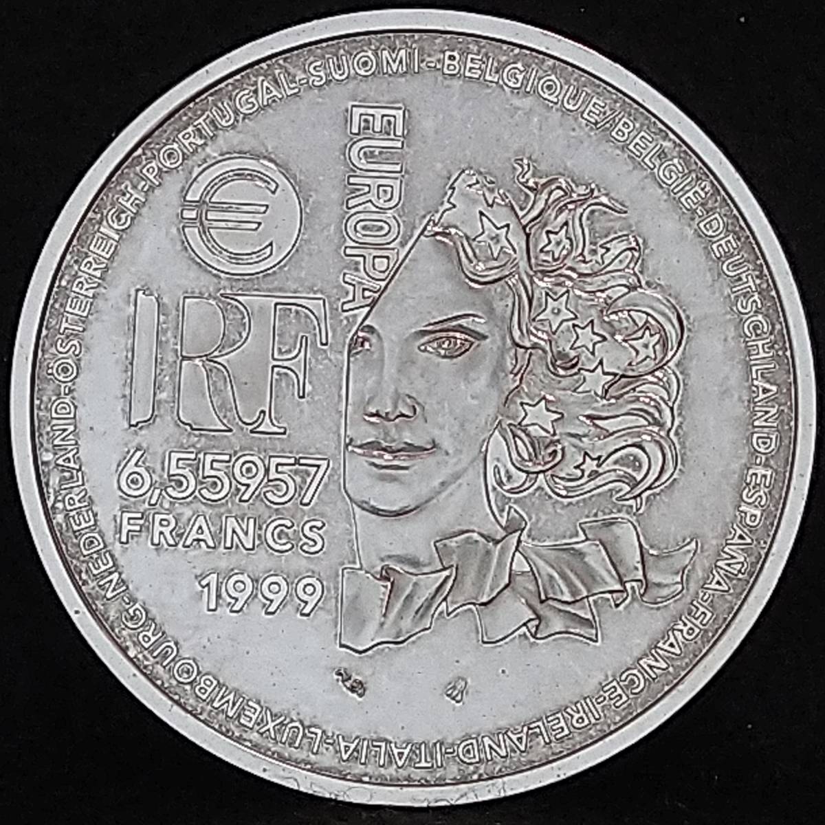 フランス銀貨　１９９９年　１フラン　/　２２．２５ｇ_画像5