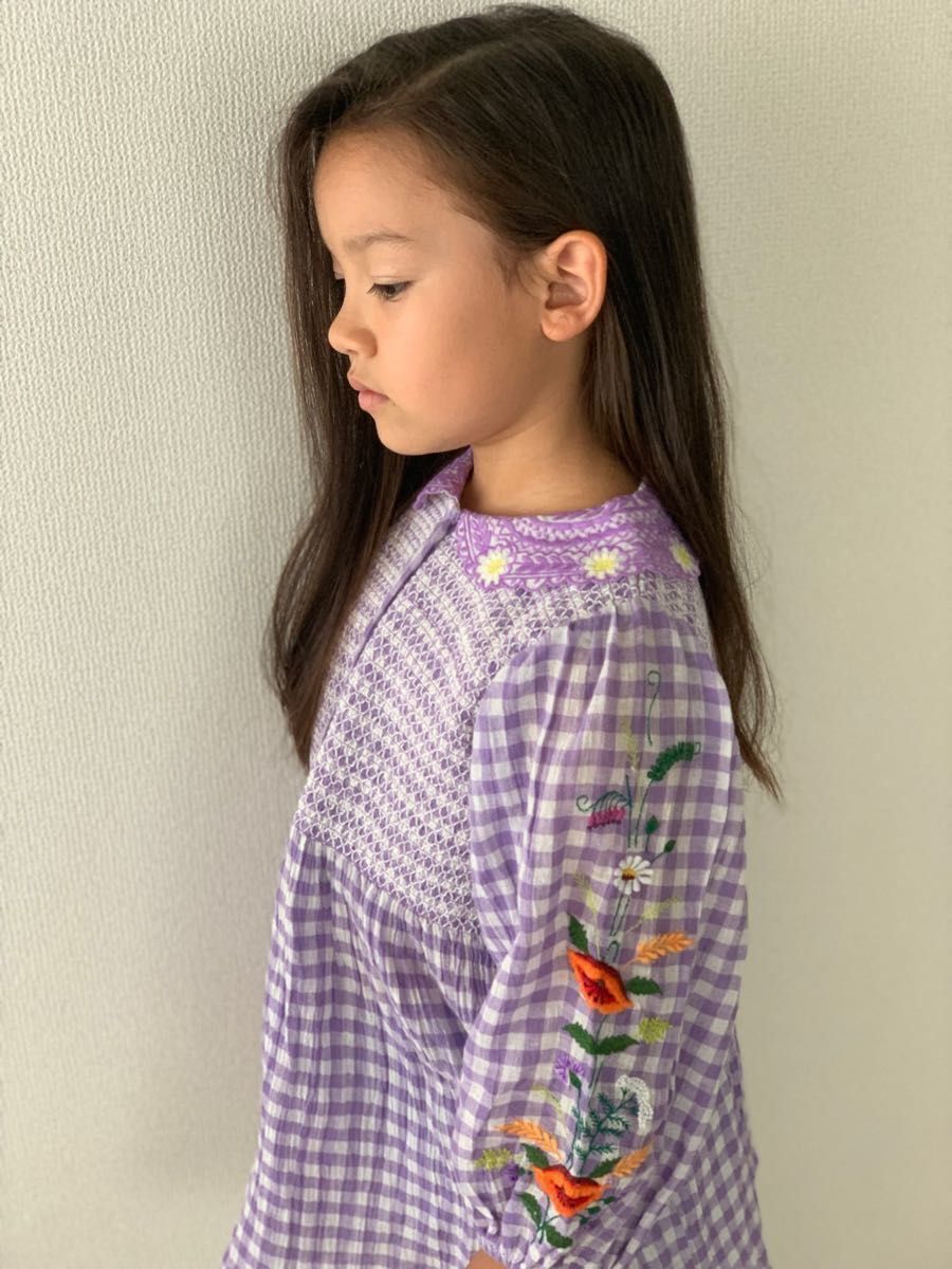 Bonjour diary tunique blouse embroidered NEW! 8Y ( 116-122 )